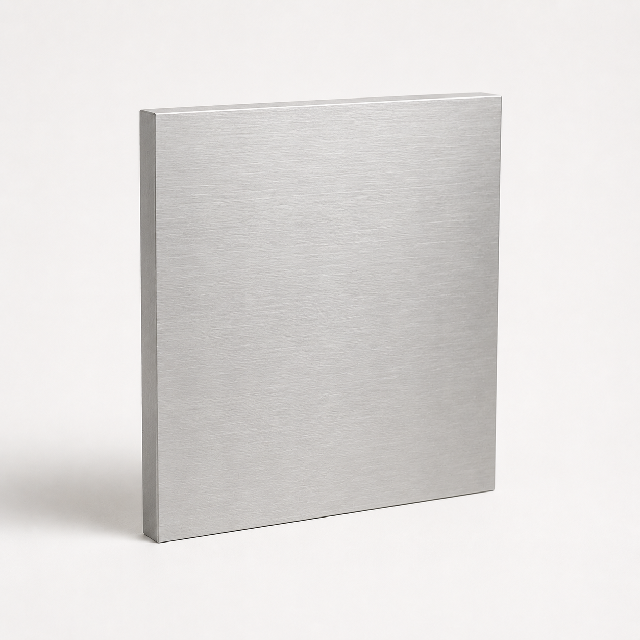 Brushed aluminium panel sample